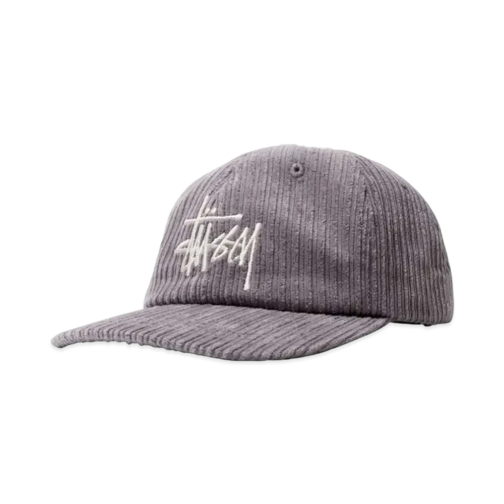Stussy CORDUROY BIG LOGO LOW PRO CAP "Lavender"