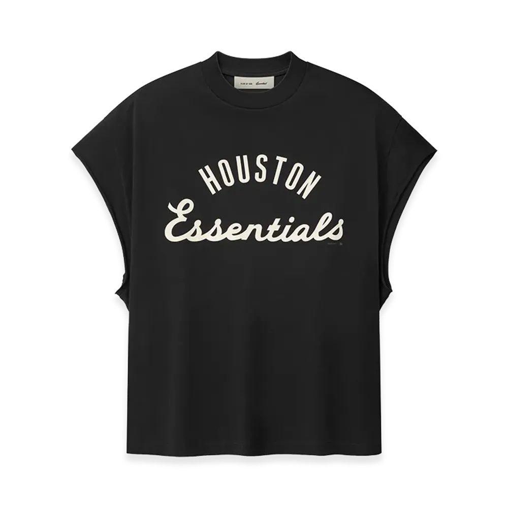 FEAR OF GOD ESSENTIALS Astros 90s Cut Off "Black"