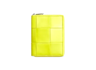 Bottega Veneta Zip Around Wallet "Acid Kiwi"