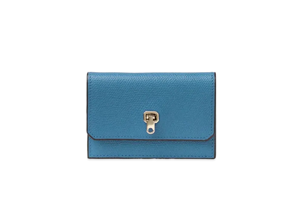 Valextra Brella Card Case "Cobalt Blue"