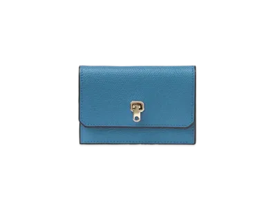 Valextra Brella Card Case "Cobalt Blue"