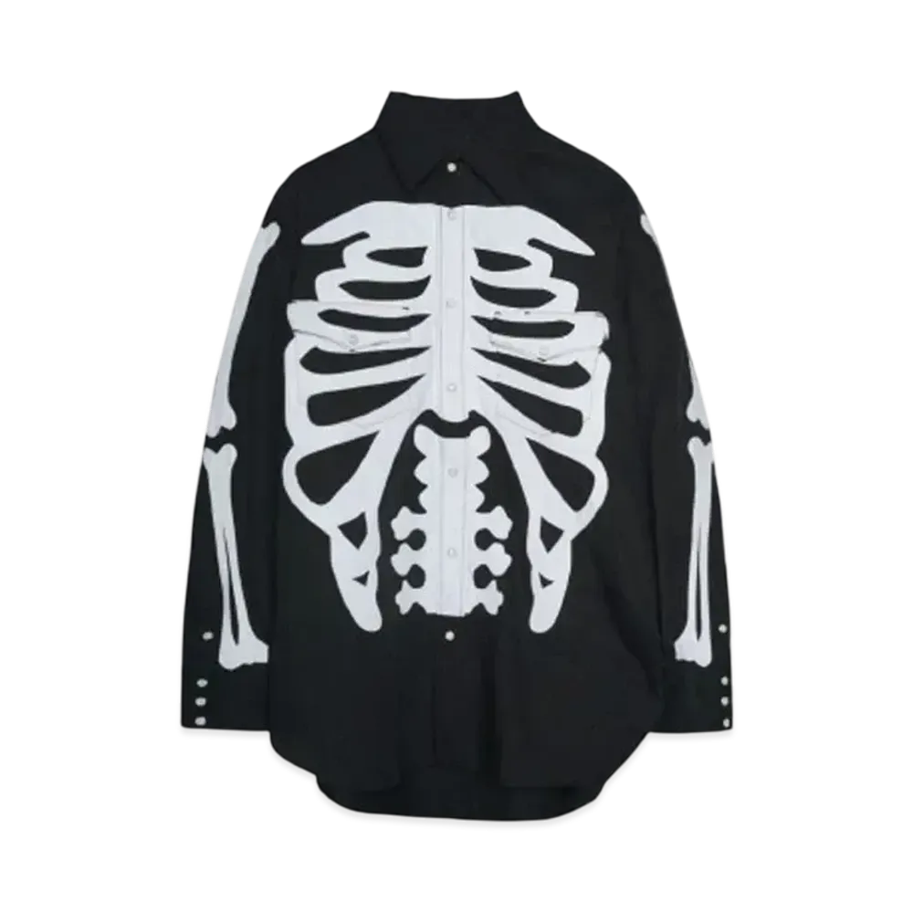 TAKAHIROMIYASHITATheSoloist. westren shirt. "BLACK x WHITE BONE"