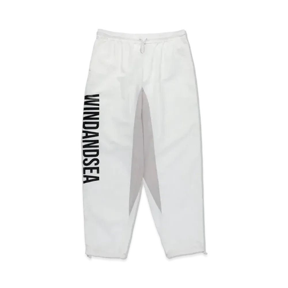 WIND AND SEA Recycled Fishing Net Nylon Pants "White"
