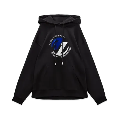 ADERERROR x ZARA Embroidery Hoodie "Black"