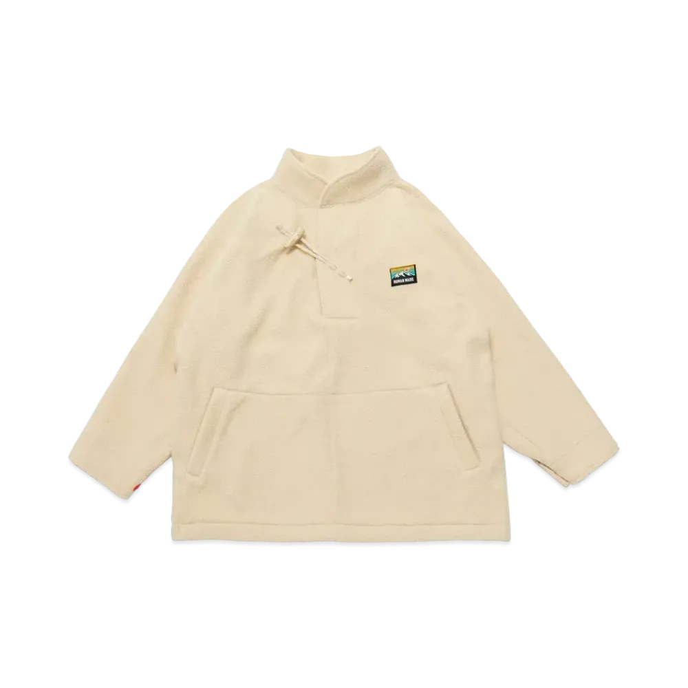 HUMAN MADE OUTDOOR P/O FLEECE JACKET "White"