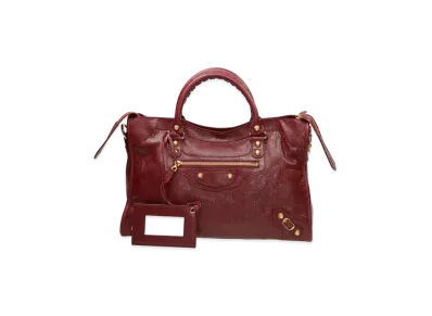 BALENCIAGA Handbag Lambskin "Red"