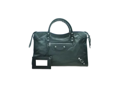 BALENCIAGA Giant City Handbag Lambskin "Dark Grey"