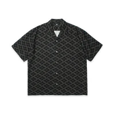 APHRODITEGANG GAKKIN x BUDSPOOL Kazahanabachi Hawaiian Shirt "Black"