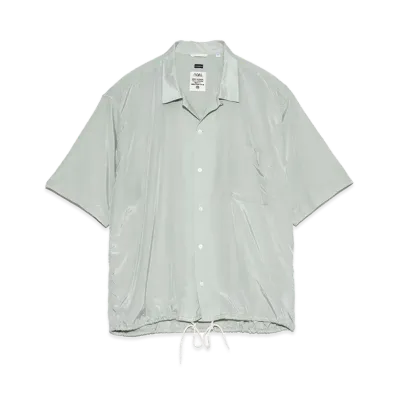 nanamica Open Collar S/S Shirt "CoralGreen"