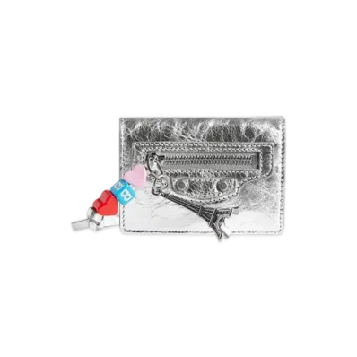 BALENCIAGA Le City Mini Wallet "Silver"