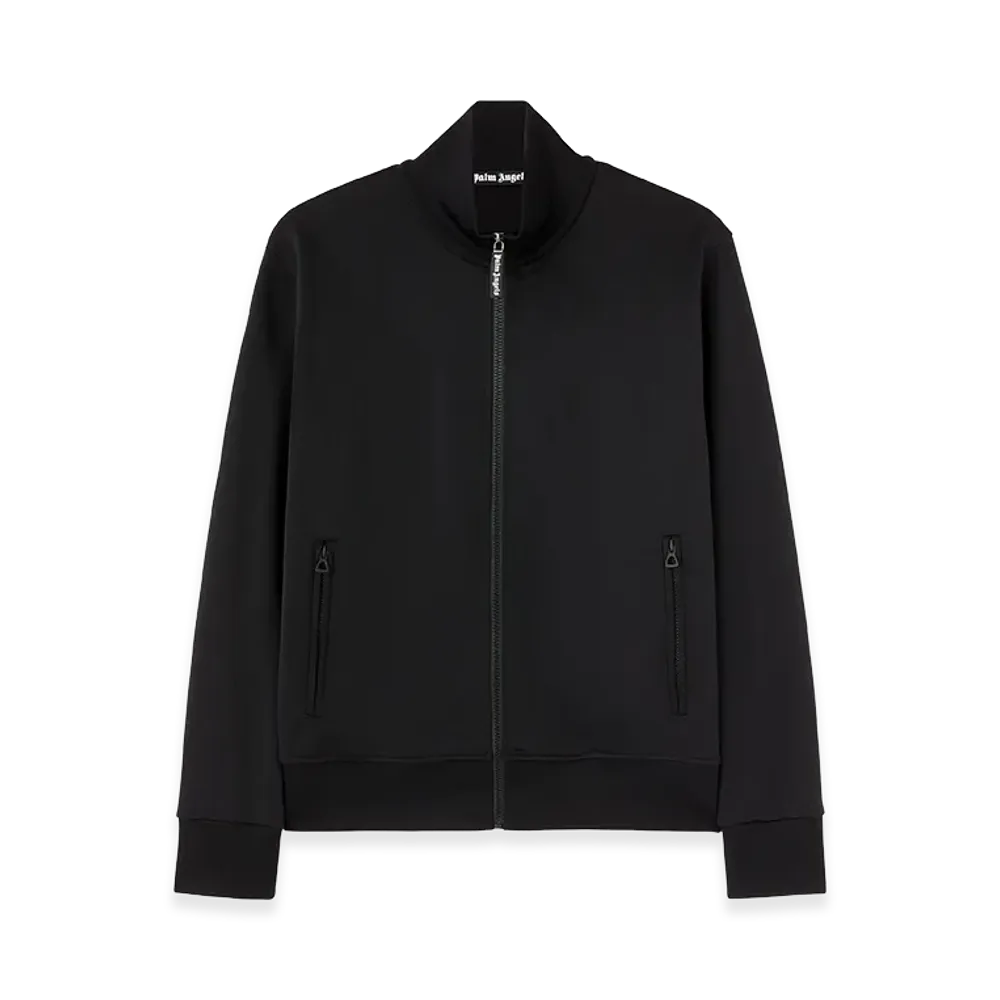 PALM ANGELS Back Curved Logo Track Jacket "Black"