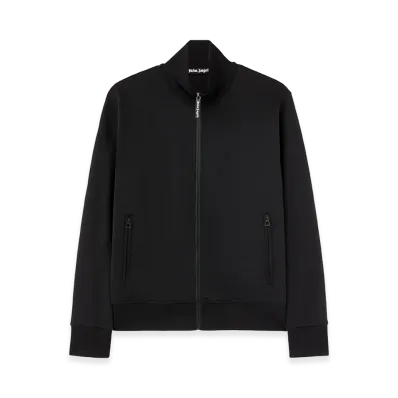PALM ANGELS Back Curved Logo Track Jacket "Black"