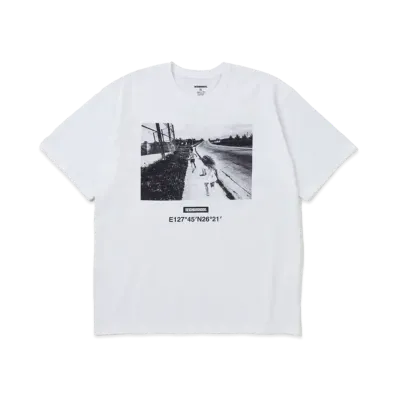 NEIGHBORHOOD x OSAMU NAGAHAMA . Tee SS-4 "White"