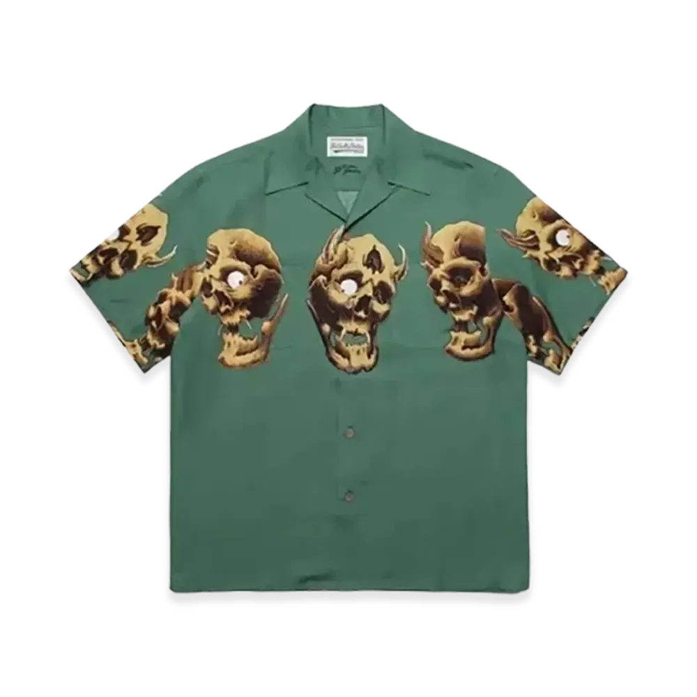 WACKO MARIA x 56 Tattoo Studio Hawaiian Shirt "Green"