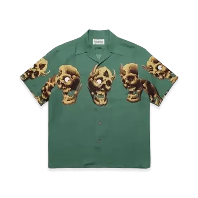 WACKO MARIA x 56 Tattoo Studio Hawaiian Shirt "Green"