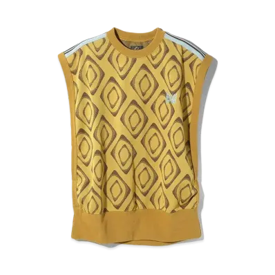 Needles for NEPENTHES WOMAN Sleeveless Tee - Poly Jacquard "Yellow"