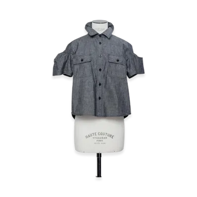 sacai Light Weight Denim Shirt "Black"