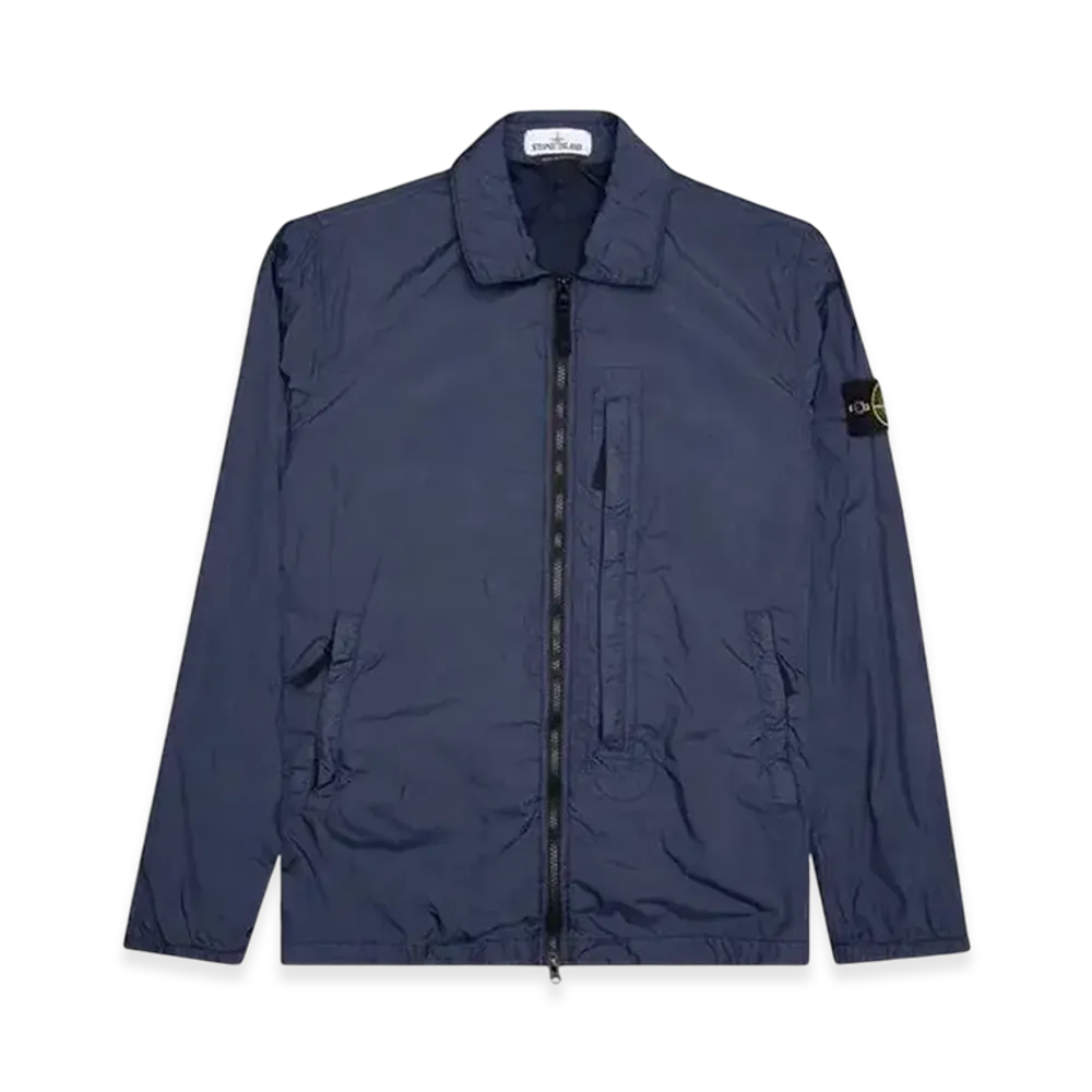 Stone Island 10123 Crinkle Reps Overshirt - 20FW "Marine Blue"