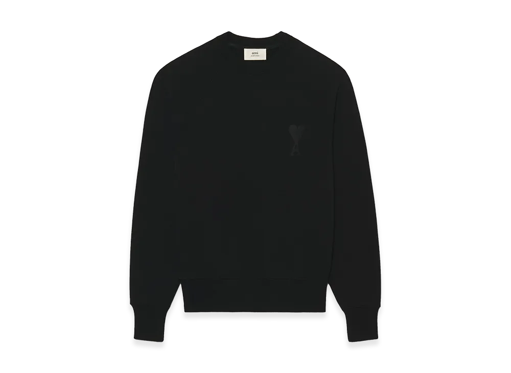 AMI PARIS Cotton Sweatshirt "Black"