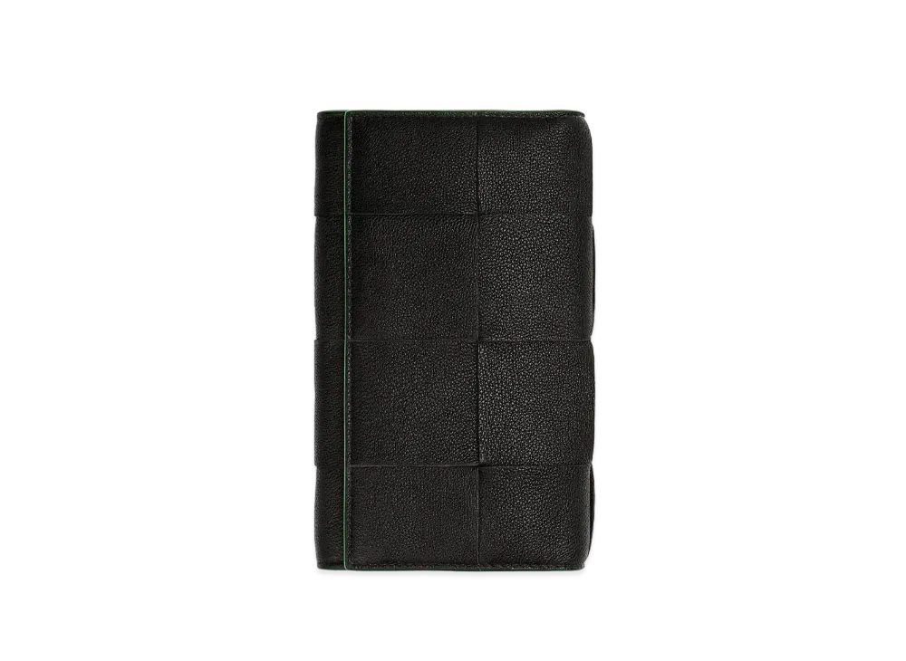 Bottega Veneta Long Wallet "Black/Parakeet"