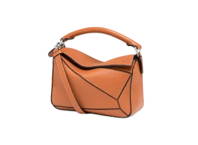 LOEWE Mini Puzzle Bag In Soft Grained Calfskin "Light Caramel"
