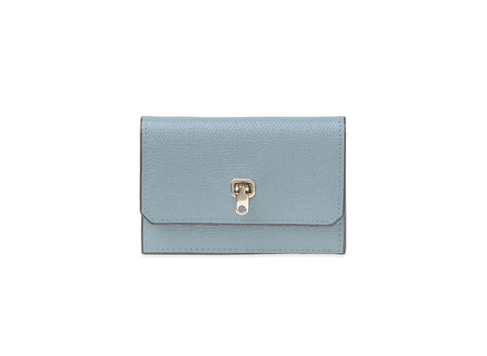 Valextra Brella Card Case "Powder Blue"