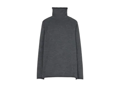 Yohji Yamamoto Y's WOOL PLAIN STITCH HIGH NECK KNIT "Gray"