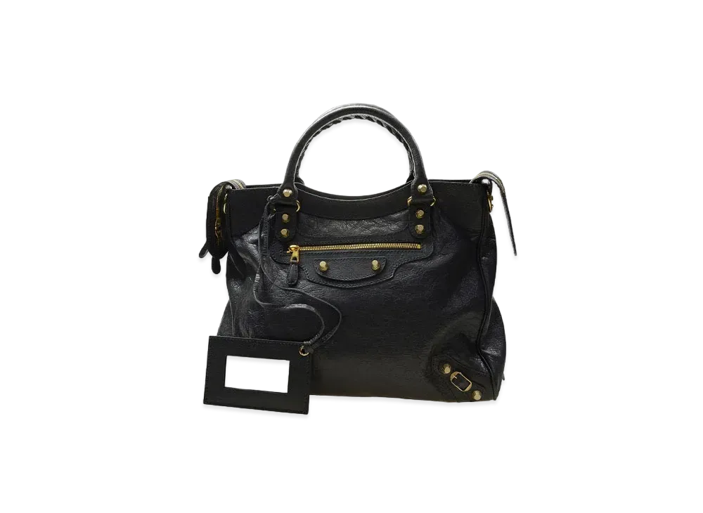 BALENCIAGA Giant Velo Lambskin "Black"