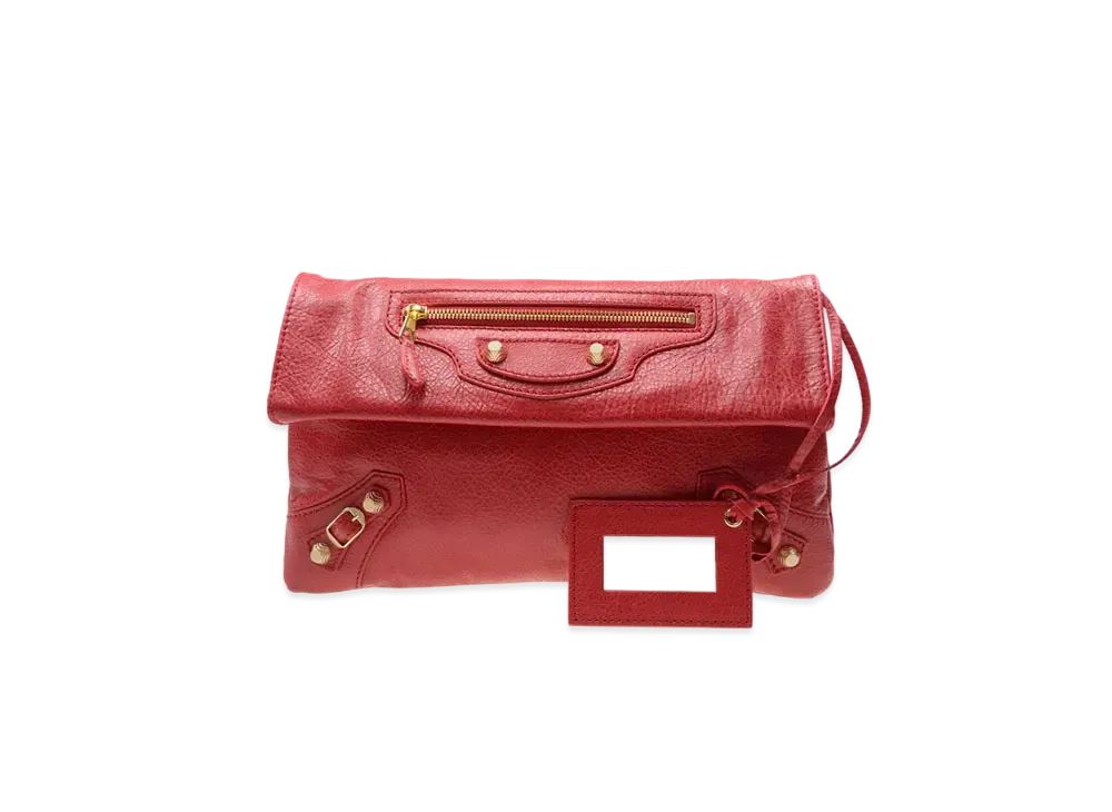 BALENCIAGA Leather Handbag "Red"