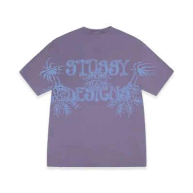 Stussy Wes Palms Tee Pigment Dyed "Grape"