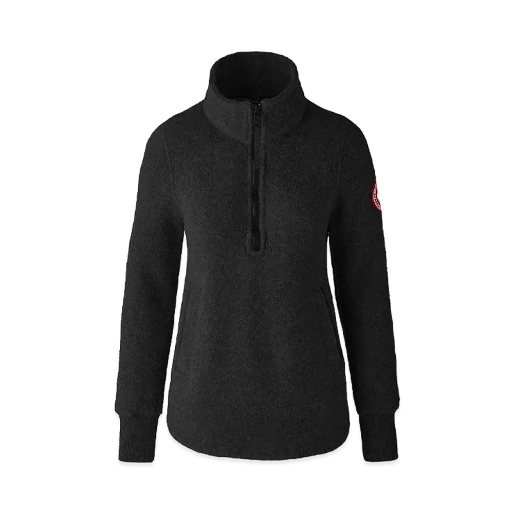 CANADA GOOSE Severn 1/2 Zip Sweater Kind Fleece "Black"
