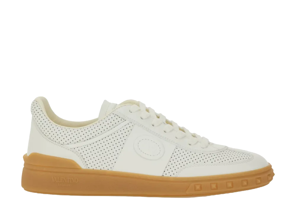 Valentino Garavani Women's White Leather Upvillage Sneakers "White"