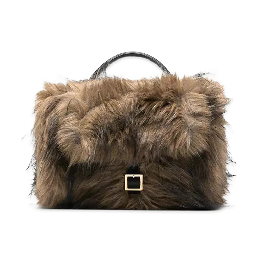 sacai Women's Faux Fur Muff "Beige"