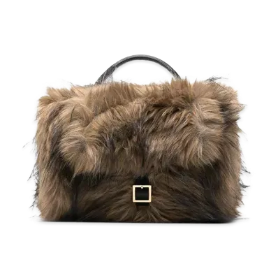 sacai Women's Faux Fur Muff "Beige"