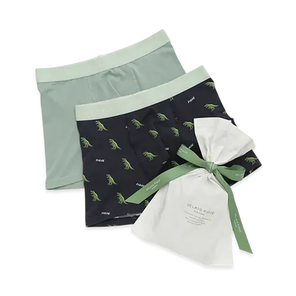 GELATO PIQUE Homme Dinosaur Print Underwear "Navy"