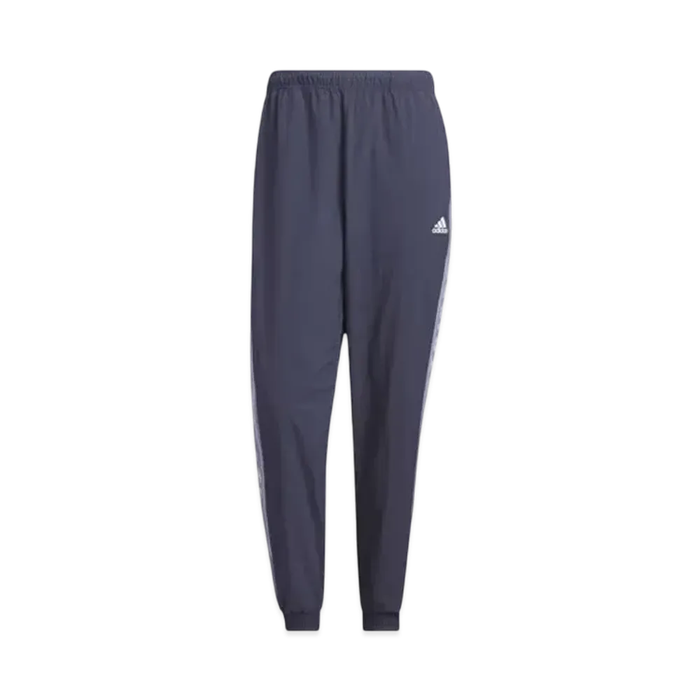adidas Warding Loose Fit Wrinkled Nylon Woven Brushed Tricot Lined Pants (Gender Neutral) "Shadow Navy"