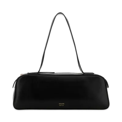 KHAITE Women's Leather Simona Shoulder Bag "Black"