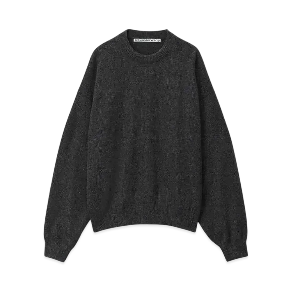 Alexander Wang Crewneck Wool Pullover "Black"