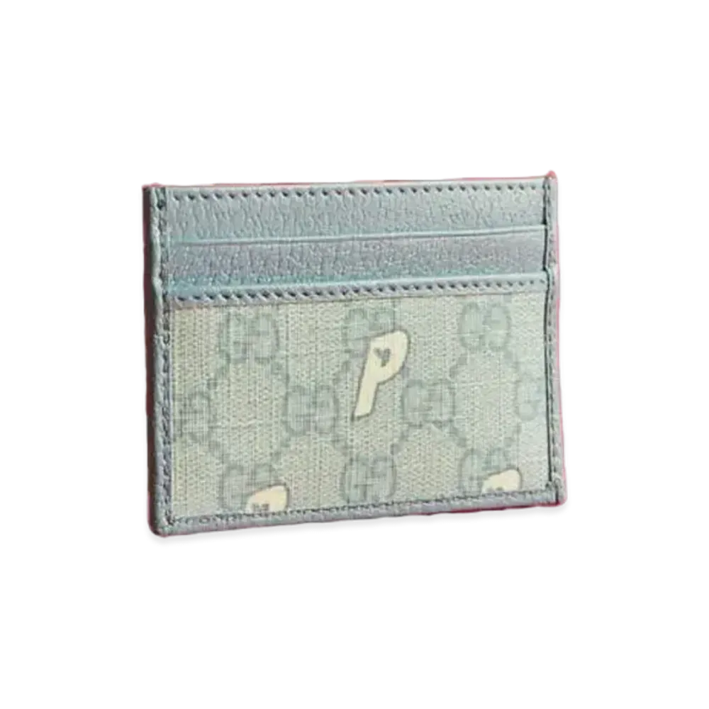 PALACE GUCCI GG-P Supreme Card Case "Pale Blue"