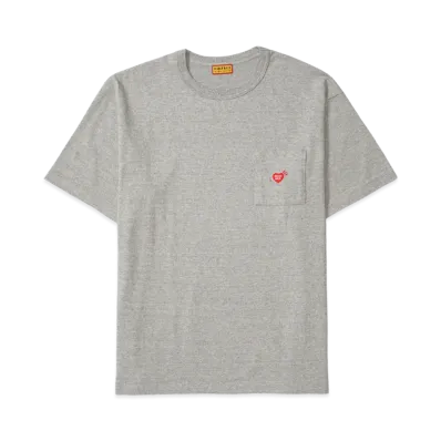 HUMAN MADE Heart Pocket T-Shirt "Gray"
