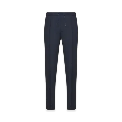 Dior Mottled Virgin Wool Blend Regular-Fit Track Pants "Blue"