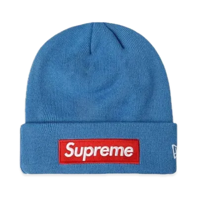 Supreme New Era Box Logo Beanie "Blue"