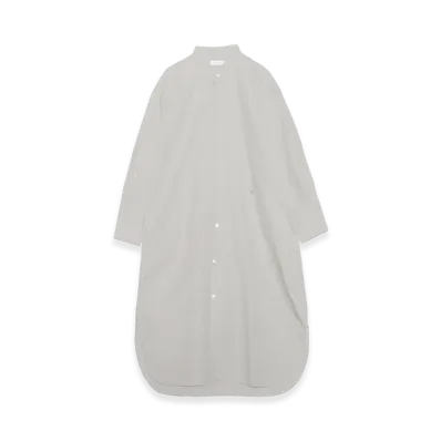 nanamica Band Collar Wind Shirt Dress "Gray"