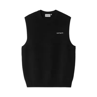 Carhartt Script Vest Sweater "Black/White"