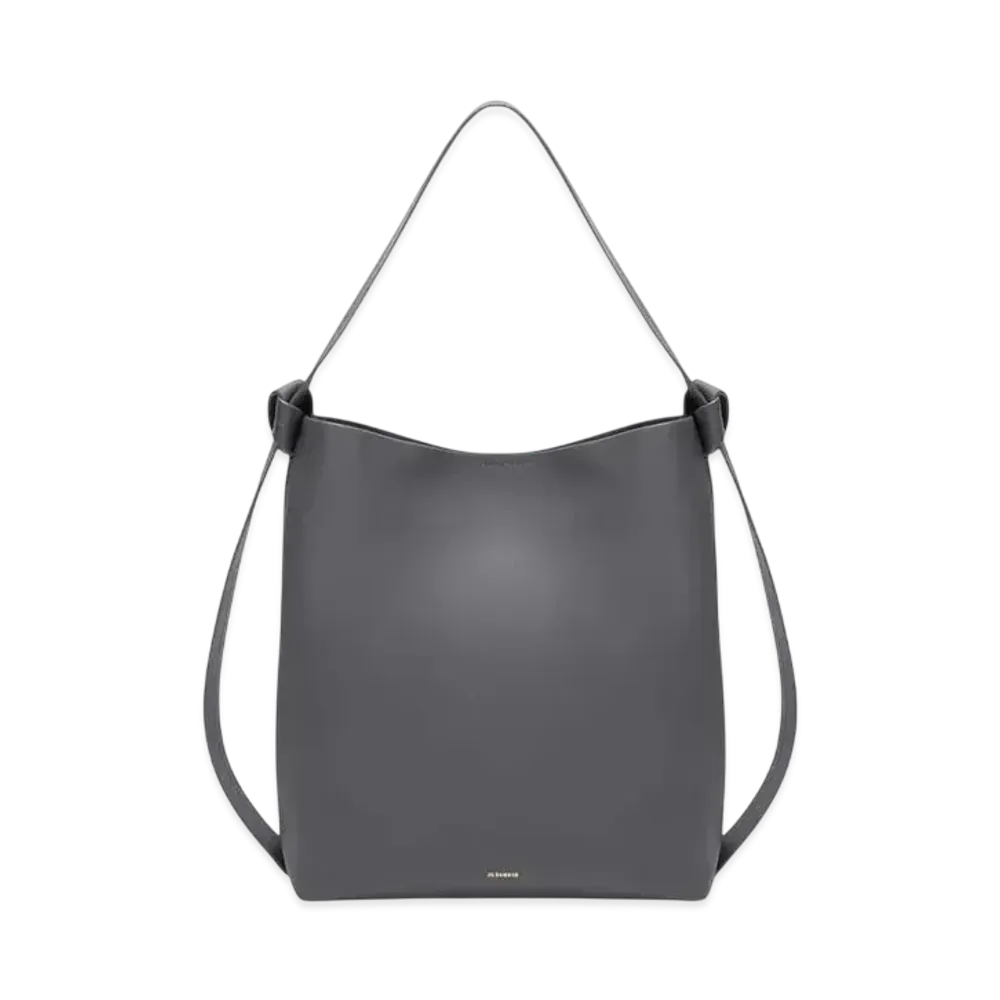Jil Sander Knot Hobo Medium "Fog"
