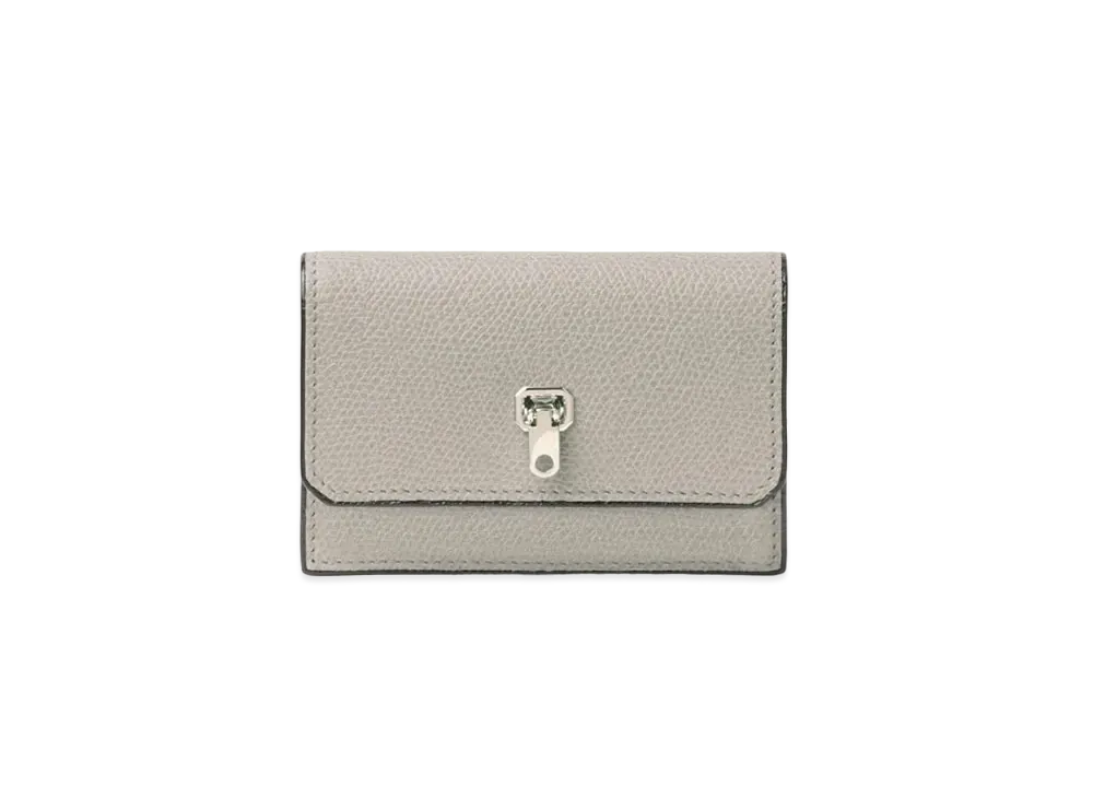 Valextra Brella Card Case "Ash Gray"