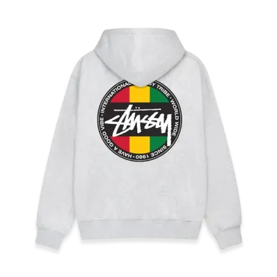 Stussy Classic Dot Hoodie "Ash Heather"