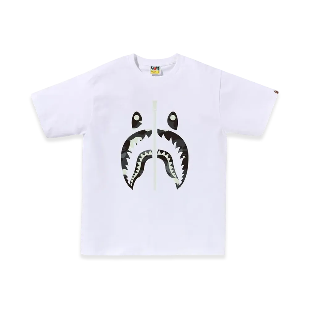A BATHING APE City Camo Shark Tee "White"