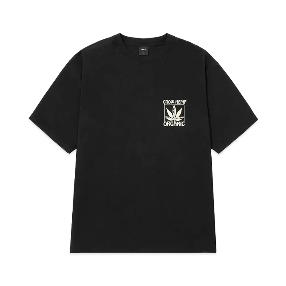 HUF Organic Grow Hemp Tee "Black"