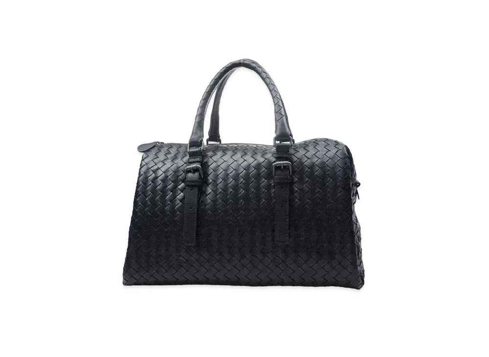 Bottega Veneta Lambskin Hand Bag "Black"